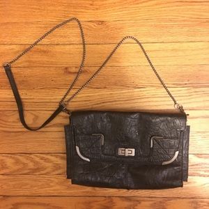 Jessica Simpson Black/Silver Purse w/ Chain